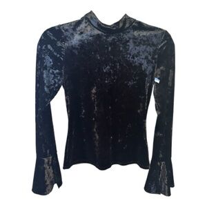 Parker Black Velvet Blouse